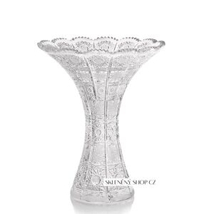 Aurum Crystal Brúsená váza FLOWER 250 mm