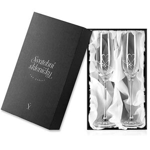 Darčeková krabička na svadobné poháre na sekt Diamante Romance Prodáváme pouze k našim sklenicím