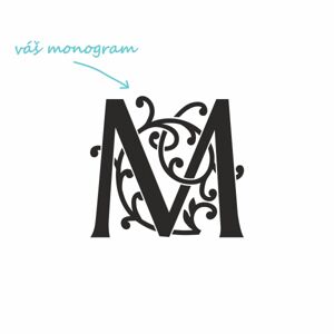 MERCER ONE pieskovanie monogramu Výška monogramu: Střední do 4 cm