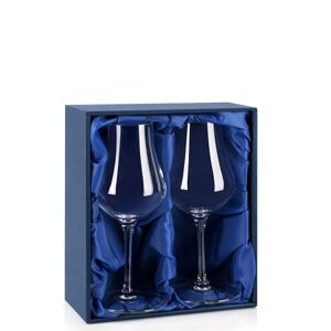 Darčeková krabička na 2 degustačné poháre Spirits Snifter Výstielka: modrý satén Prodáváme pouze k našim sklenicím
