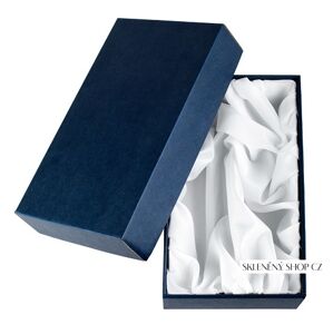 Darčeková krabička na mieru na 2 poháre Výstielka: modrý satén Prodáváme pouze k našim sklenicím