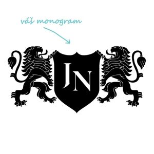 LIONS pieskovanie monogramu Výška monogramu: Střední do 4 cm