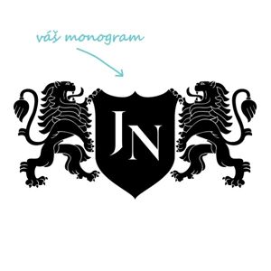LIONS pieskovanie monogramu Výška monogramu: Velký do 6 cm