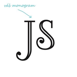 LORD pieskovanie monogramu Výška monogramu: Velký do 6 cm