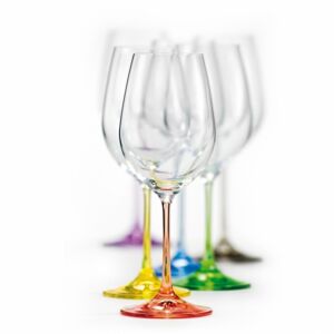 VÝPREDAJ Crystalex Poháre na víno VIOLA Rainbow 350 ml, 1 ks
